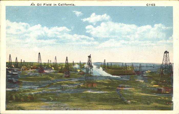 Oelfoerderung Oil Fields Oil Field California