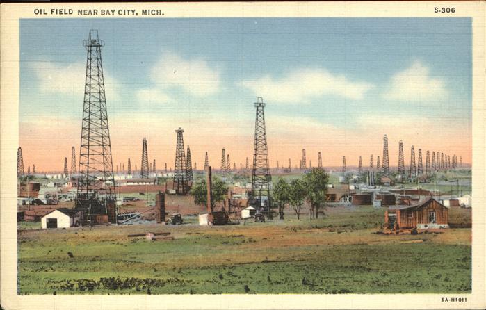 Oelfoerderung Oil Fields Oil Field Bay City Mich.