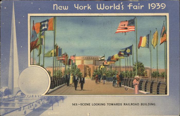 Exposition Worlds Fair New York 1939 Railroad Building