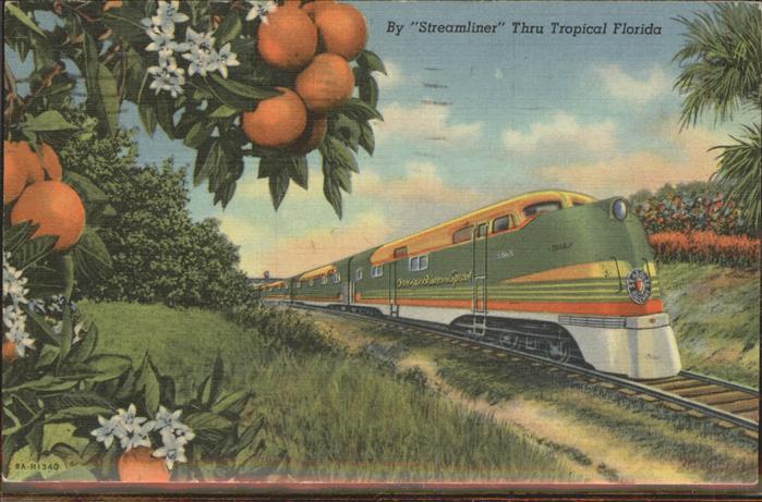 Eisenbahn Streamline Thru Tropical Florida Orange