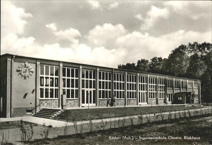 Koethen Anhalt Ingenieurschule Chemie Klubhaus