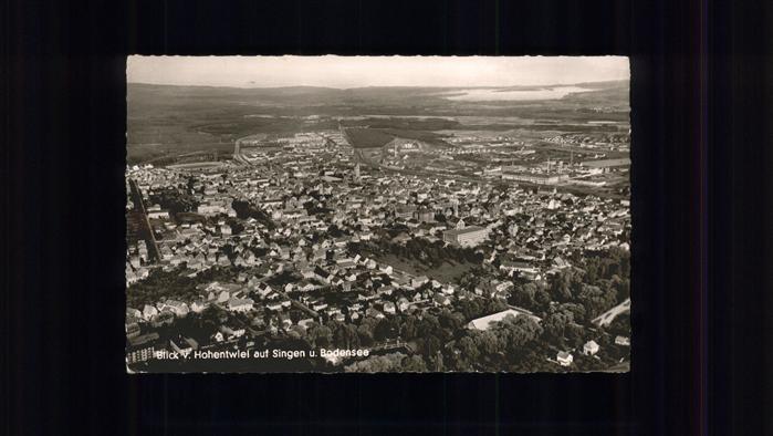 Singen Hohentwiel Blick vom Hohentwiel Bodensee