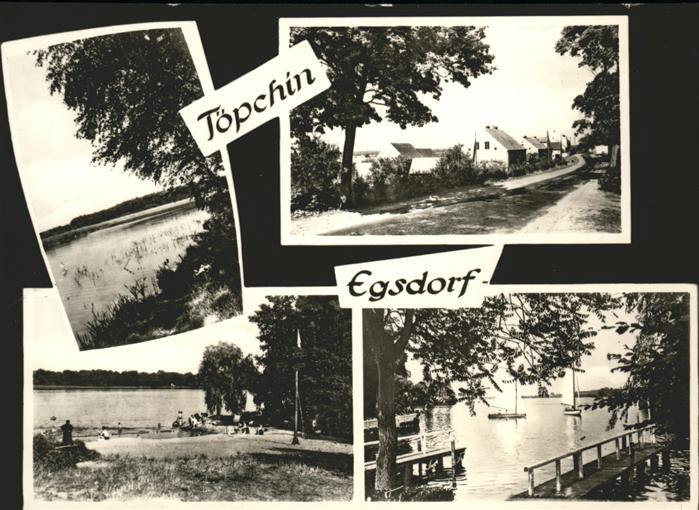 Toepchin und Egsdorf Ortsstrasse Badestrand See