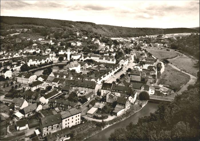 Bad Karlshafen Blick vom Hugenottenturm Solbad
