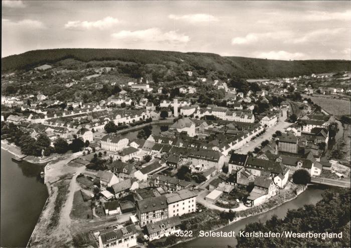 Bad Karlshafen Blick vom Hugenottenturm Solbad Weserbe