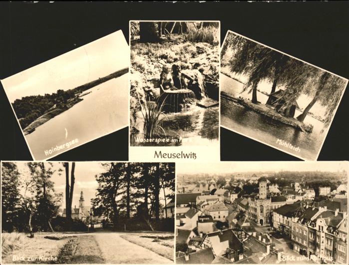 Meuselwitz Hainbergsee Wasserspiele im Park Mühlte