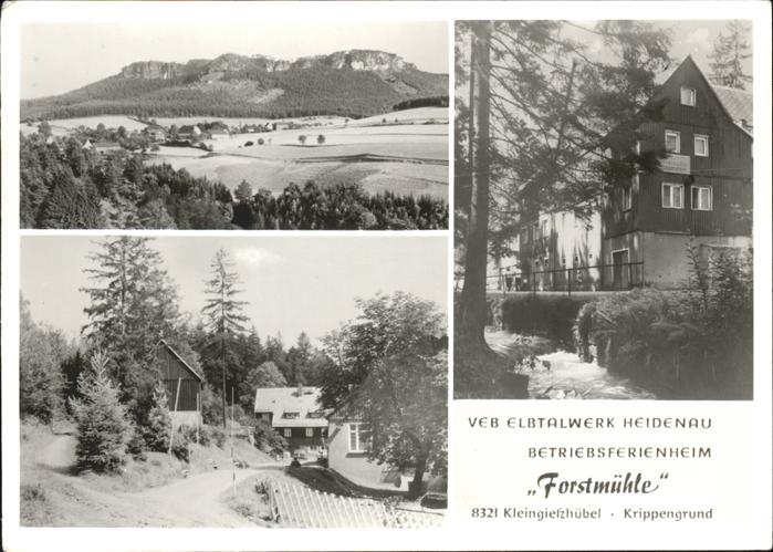 Kleingiesshuebel Panorama Betriebsferienheim VEB Elbtalw