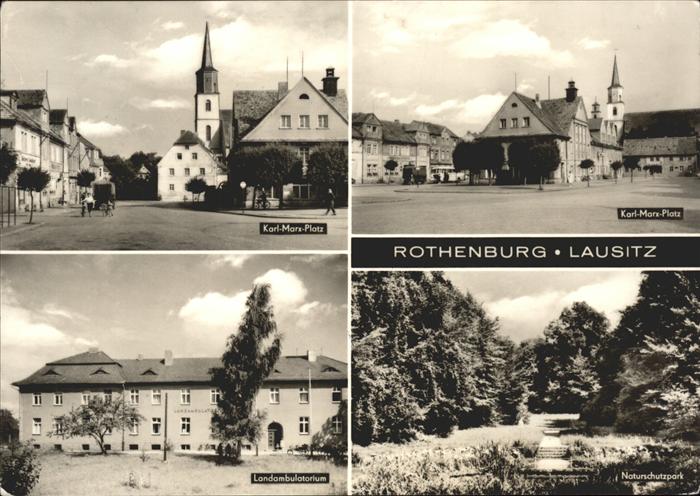 Rothenburg Oberlausitz Karl Marx Platz Kirche Naturschutzpark