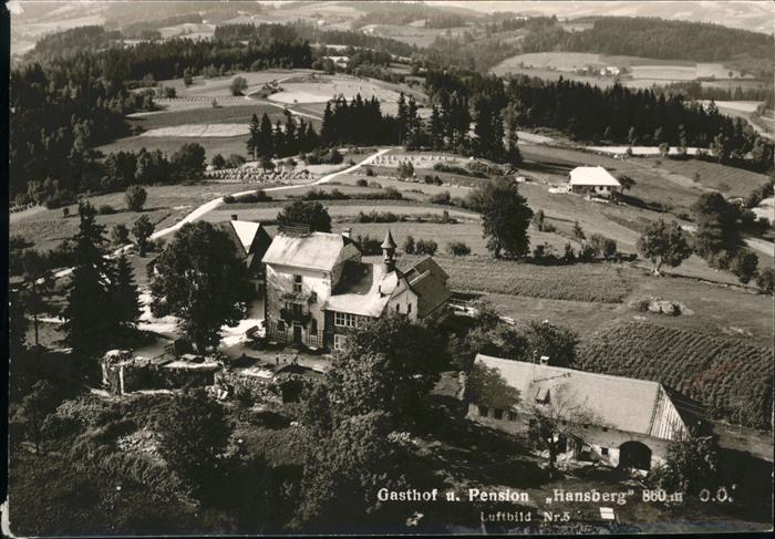 St Johann am Wimberg Gasthof Pension Hansberg Fliegeraufnahm