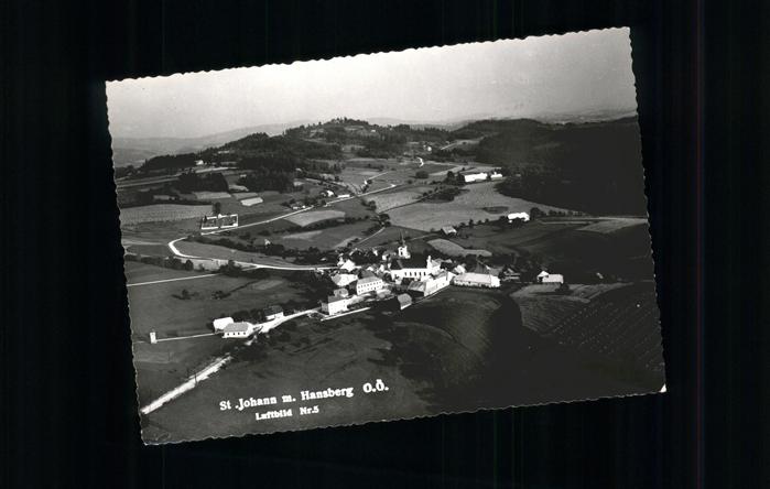 St Johann am Wimberg Panorama mit Hansberg Fliegeraufnahme N