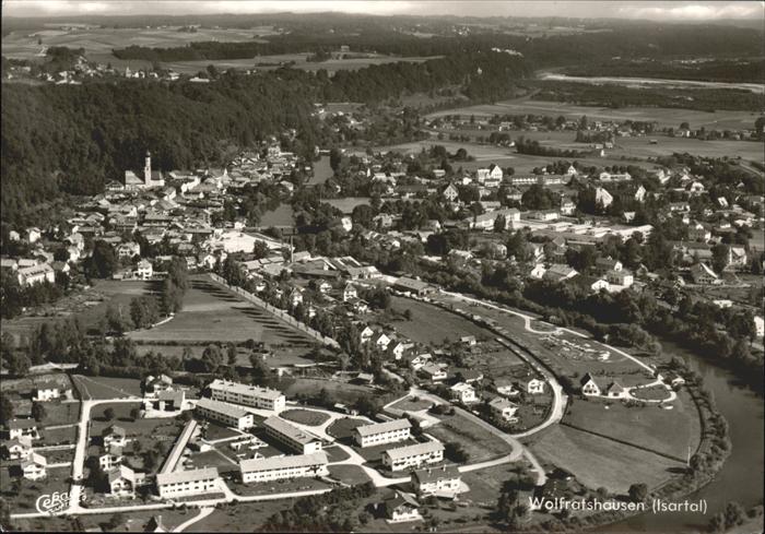 Wolfratshausen Fliegeraufnahme Isartal