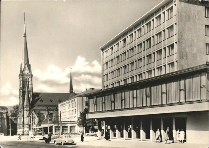 Karl-Marx-Stadt CHEMNITZ Bahnhofstrasse Theaterplatz Kirche