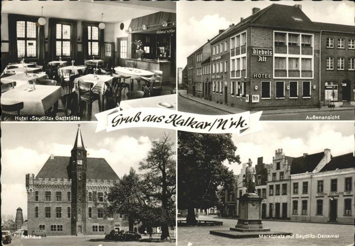 Kalkar Niederrhein Hotel Seydlitz Gaststätte Rathaus Markt