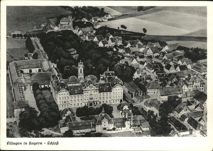 Ellingen Bayern Schloss Fliegeraufnahme