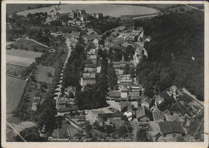 Merxhausen Kassel Fliegeraufnahme Feldpost