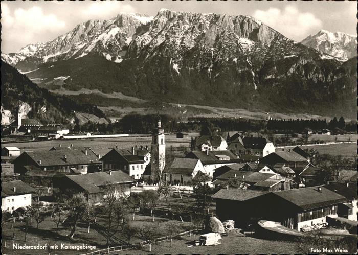Niederaudorf Panorama mit Kaisergebirg