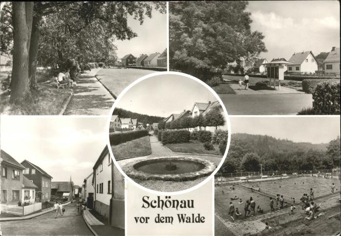 Schoenau vor dem Walde Ansichten Schwimmbad