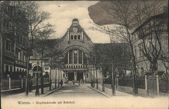 Worms Siegfriedstrasse Bahnhof