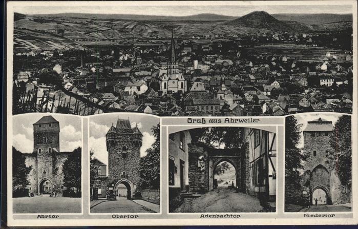 Ahrweiler Ahr Ahrtor Obertor Adenbachtor Niederdor Pa