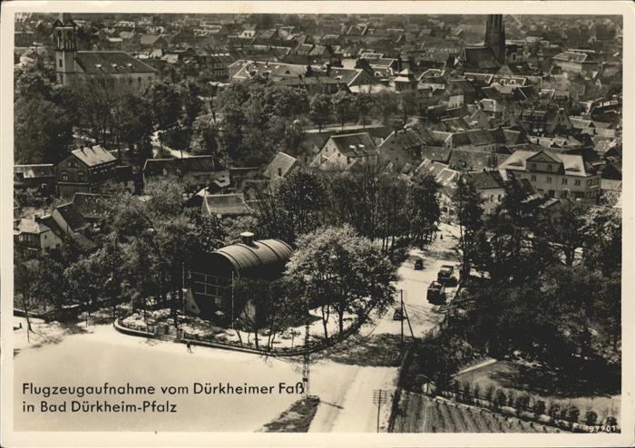Bad Duerkheim Fliegeraufnahme Dürkheimer Fass