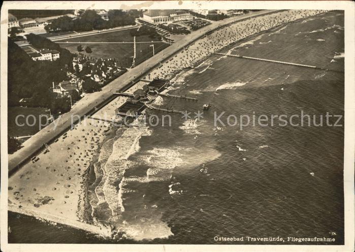 Travemuende Ostseebad Fliegeraufnahme