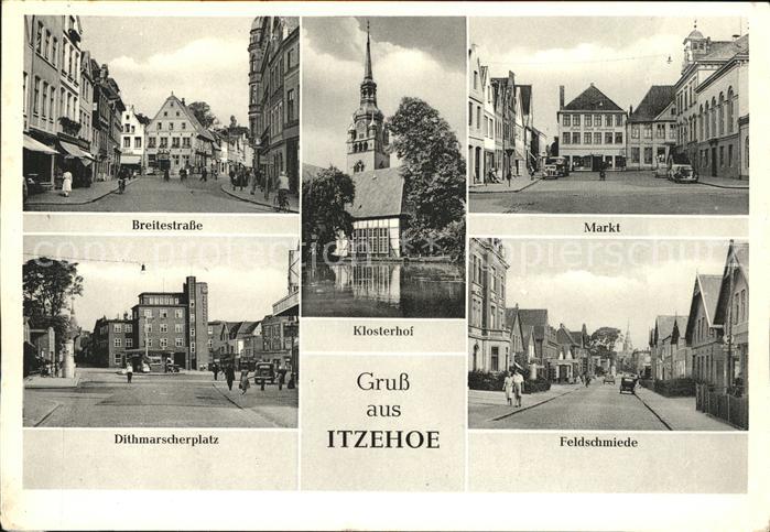 Itzehoe Breitestr Markt Dithmarscher Platz Feldschmiede Klosterhof