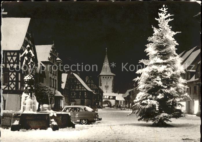 Gengenbach Weihnachten Dorfmotiv