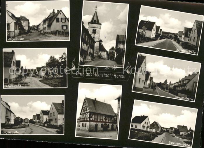 Hochstadt Main Jaegerstr Kirche Sudetenstrasse Lindenstrasse Bahnhofstrasse