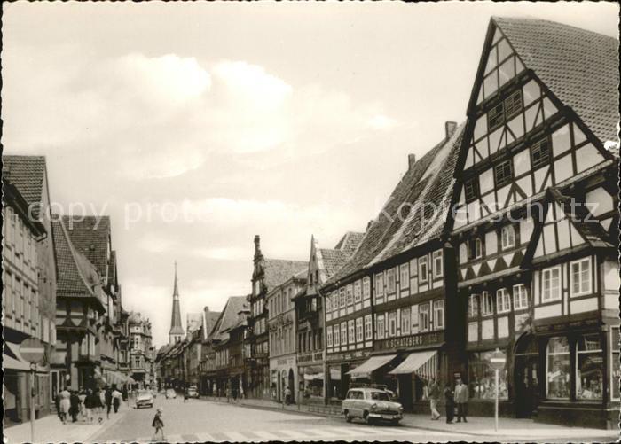 Hameln Weser Baeckerstrasse Fachwerkhaeuser