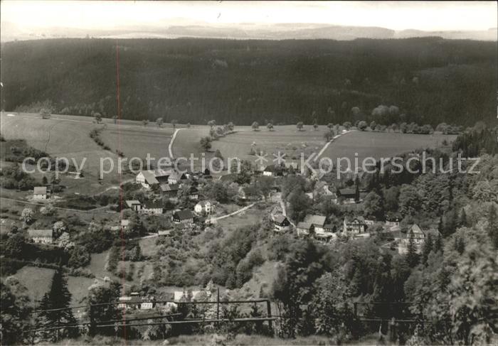 Kipsdorf Panorama Blick von der Tellkoppe Kurort