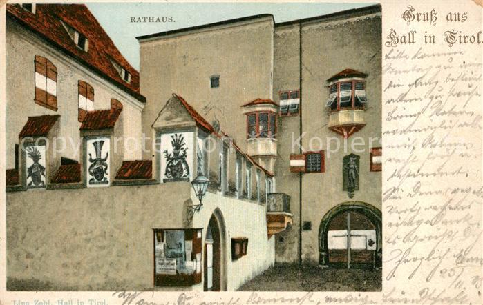 Hall Tirol Rathaus Kuenstlerkarte