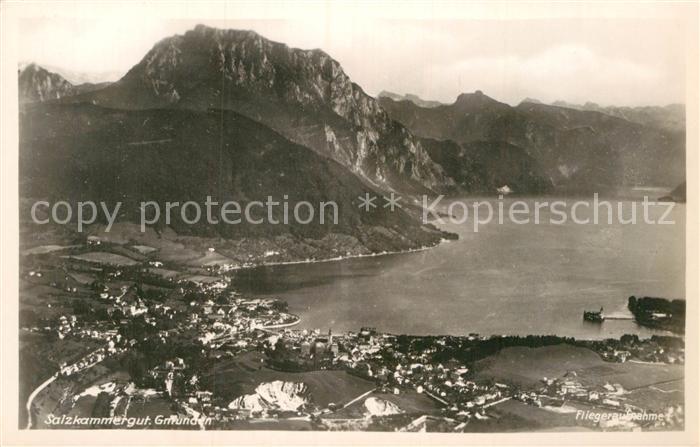 Gmunden Salzkammergut Fliegeraufnahme