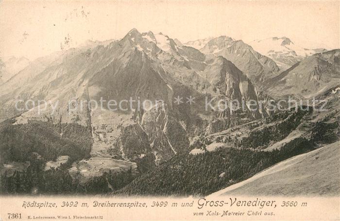 Grossvenediger Roedtspitze Dreiherrenspitze