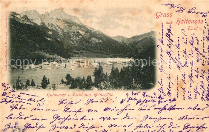 Haldensee Rotherflueh Panorama