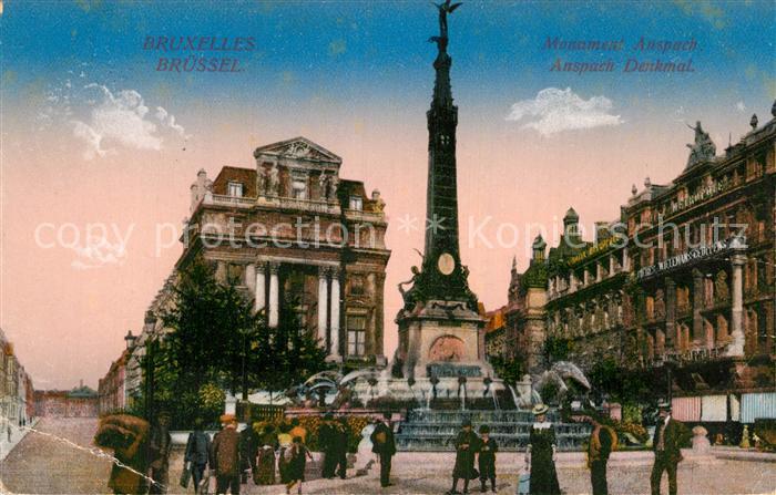 Bruxelles Bruessel Monument Anspach