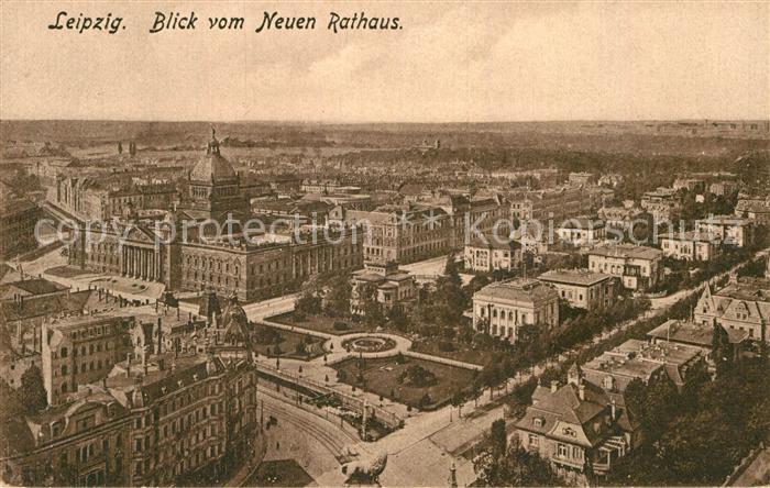 LEIPZIG Sachsen Blick vom Neuen Rathaus