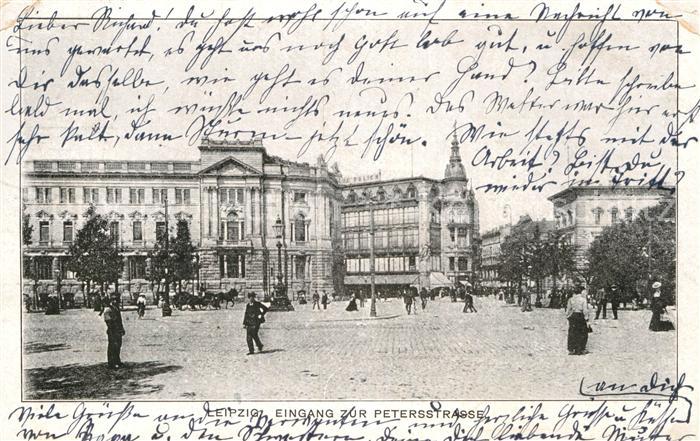 LEIPZIG Sachsen Eingang zur Petersstrasse