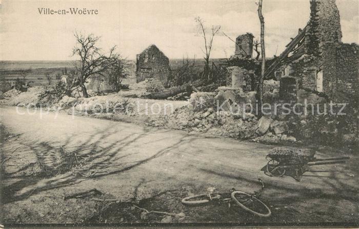 Ville-en-Woevre Zerstörte Stadt