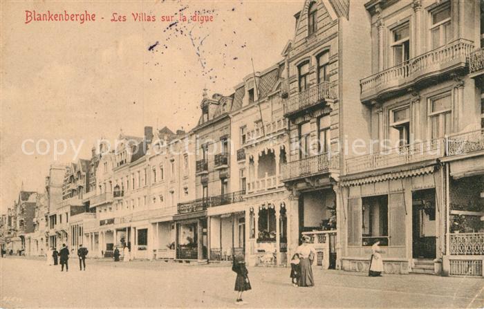 Blankenberghe Les Villas sur la digue