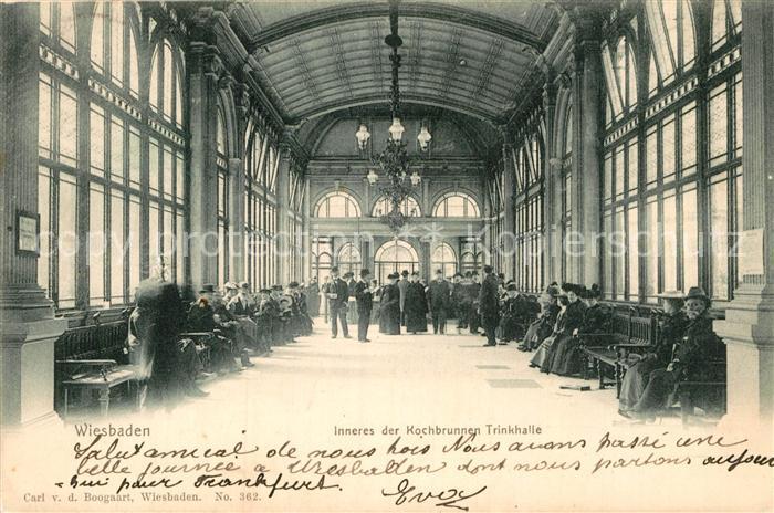 Wiesbaden Inneres der Kochbrunnen Trinkhalle