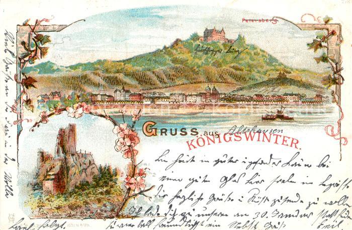 Koenigswinter Ruine Drachenfels Rhein