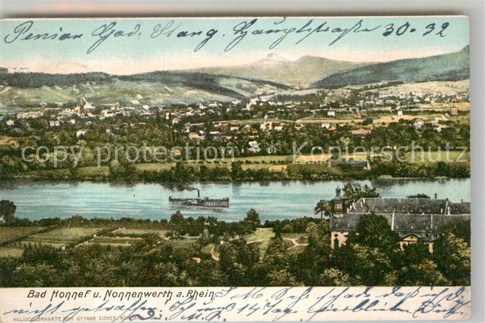 Bad Honnef Panorama Personendampfer