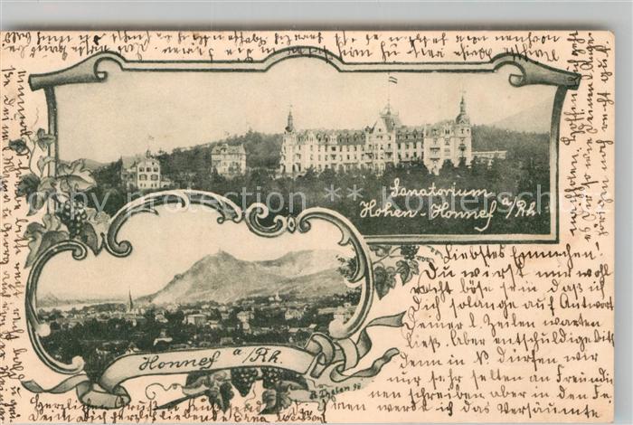 Bad Honnef Sanatorium Hohen Honnef