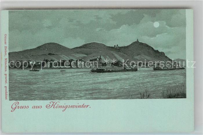 Koenigswinter Teilansicht Personendampfer