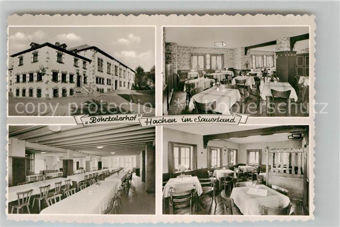 Hachen Sauerland Roehrltalerhof Gaststube Speisesaal Teilansicht