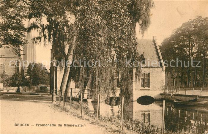 Bruges BRUGGE Belgie Promenade du Minnewater