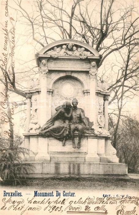 Bruessel Bruxelles Monument de Coster