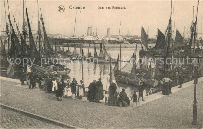 Ostende Oostende Quai des Pecheurs