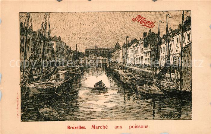 Bruxelles Bruessel Marche aux poissons