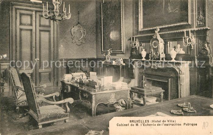 Bruxelles Bruessel Hotel de Ville Cabinet de Echevin de l’instruction Publique